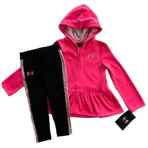 UNDER ARMOUR BABY GIRL 18M Wild Hoodie & Legging Set